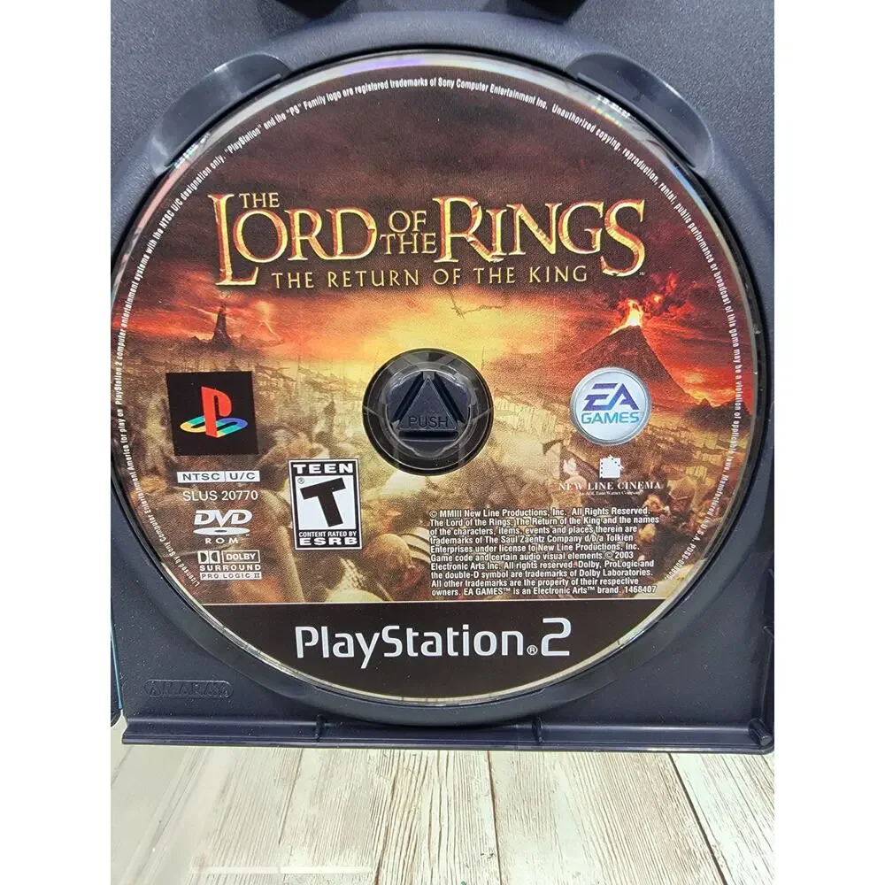 Lord of the Rings: The Return of the King Sony PlayStation 2, PS2 Complete